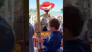 Perfect Day Riding Jessie&rsquo;s Critter Carousel at Disney California Adventure Pixar Pier #disney