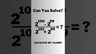 A Nice Olympiad Exponential Multiplication Problem #short #olympiad #mathematics #maths #exponents