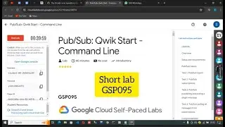 Pub/Sub: Qwik Start - Command Line #GSP095 short solution #gcp #certificate #googlecloud #arcade