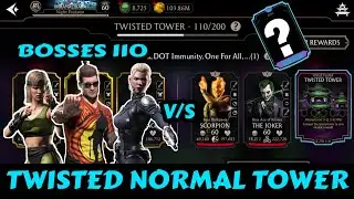 Mk Mobile | Twisted Tower | Battle 110 Bosses | Beat By Gold Team