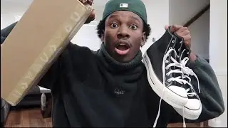 Custom Platform Converse Review/Unboxing!! (on feet) (Fake Rick Owens? )