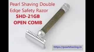 Pearl Shaving Double Edge Safety Razor SHD 21GB open comb