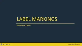 Kobi Signs & Stripes - Label Markings (Civil 3D, AutoCAD, BricsCAD)