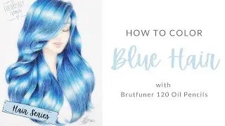 How to Color Blue Hair | Adult Coloring Tutorial