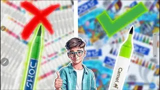 #camlin brush pen review 😍 | better than #doms??
