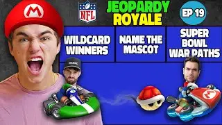 Playing Mario Kart NFL Jeopardy