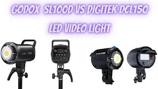 godox sl-100d vs Digitek dcl-150 video light specs & power comparison live testing via dslr