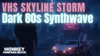 VHS Skyline Storm &mdash; Dark 80s Synthwave &bull; Neon Rain &bull; Analog Textures