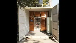 mobile cremation machine in container movable for pet and animal, container type cremation machine