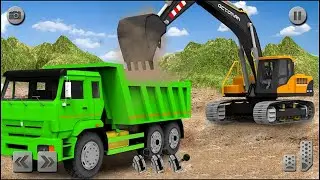 Sand Excavator Truck Driving Missions Simulator Game 2020 - Android Gameplay FHD