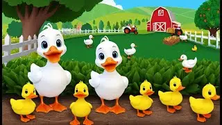 Five Baby Ducks Save the Vegetable Farm | Funny and Fun Kids Nursery Rhyme Animation