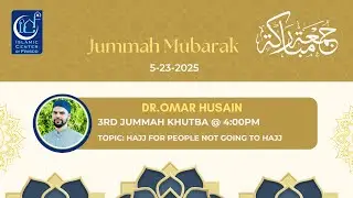 Hajj For People Not Going To Hajj | Dr. Omar Husain | 5.23.25