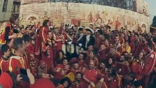 Mugnaia e Diavoli aranceri - foto di gruppo 4K 360&deg;- Carnevale Ivrea 2017
