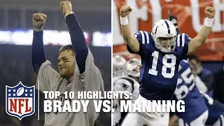 Top 10 Tom Brady vs. Peyton Manning Rivalry Games | NFL Network
