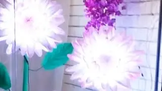 Flor grande de EVA com Led