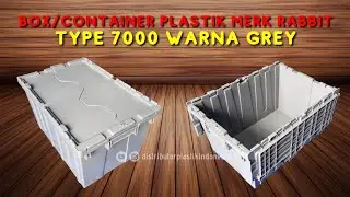 Review Box/Container Plastik Merk Rabbit Type 7000 Warna Grey, Cocok Untuk Wadah Penyimpanan Barang