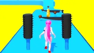 Hair Rush Game 👩&zwj;🦰🎀 All Levels Gameplay Walkthrough #Shorts