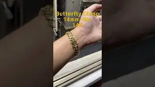 14K Gold Plated Miami Cuban Link Chain | 14MM B 8IN 14K