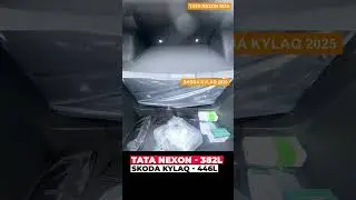 Skoda Kylaq vs Tata Nexon Boot Space #automobile #indiancars #kylaq #skoda #tata #bootspace #cars