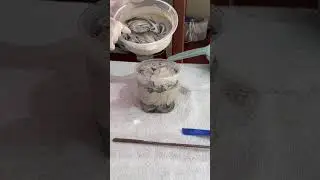 Como &eacute; f&aacute;cil de fazer esse vaso FLOCADO com argamassa AC3 #argamassa #arte #diy
