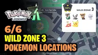Wild Zone 3 - All Pokemon Locations | Pokemon Legends Z-A