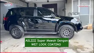 Hasil Akhir Wet Look Coating Mobil Isuzu Mux Dengan Warna Special Deep Black