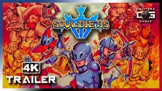 SOULDIERS TRAILER 4K (2022) - PLATFORMER METROIDVANIA SOULSLIKE GAME UMA GRATA SURPRESA