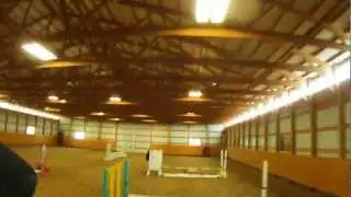 Jumping a course on Cody with Contour camera on my helmet! (HD!!!)