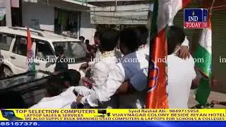 Jagga Reddy takes out rally and criticizes TRS Govt in Sangareddy