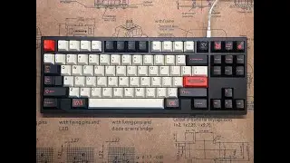 Jane V2 CE MX Blacks on Rukkia-modded Aluminum Plate (o-ring)