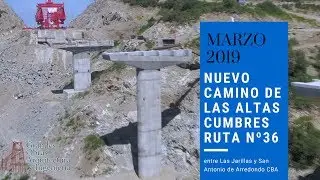 Viaducto en Cordoba? Nuevo camino de la altas cumbres CBA ruta 36 marzo 2019 filmado desde drone