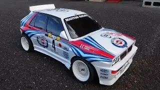 RC  LC Racing  PTG-2　アスファルト走行　ランチア デルタ インテグラーレ