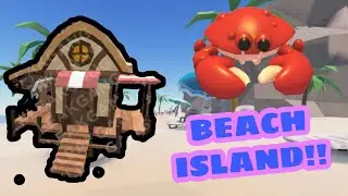 NEW CRABS , SHARKS AND BEACH IN ROBLOX ISLANDS UPDATE !!!
