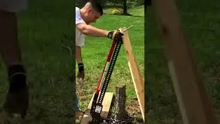 Tree stump removal with high lift jack #tree #diy #landscaping #howto #dig  #stump #removal