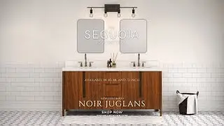 Sequoia Collection 30, 48, and 72 Inch Bathroom Vanity in Noir Juglans