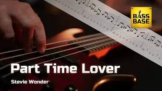 Stevie Wonder - Part Time Lover - Bass cover with tabs (E flat - 4 string)