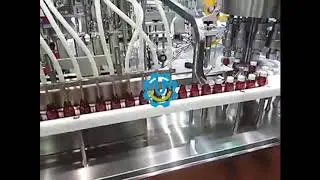 High Speed Linear Tracking Filling and Capping Machine for Plastic Syrup Bottle