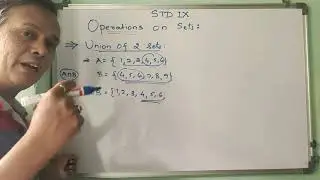Maths 1/ std 9/chapter 1/operation on sets :union , intersection, disjoint of 2 sets/ex 1.4