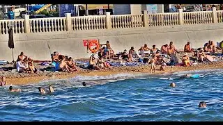 СЕВАСТОПОЛЬ 2022. ПЛЯЖ ПАРК ПОБЕДЫ 2022. ОТДЫХ В КРЫМУ 2022. КОЛИЧЕСТВО ЛЮДЕЙ НА ПЛЯЖЕ КРЫМА. КРЫМ.