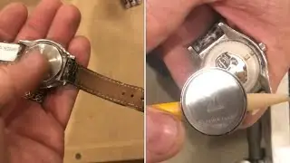 SAFER way to &ldquo;remove&rdquo; the back of a watch (doesn&rsquo;t scratch)pencil, hot glue, rubbing alcohol￼