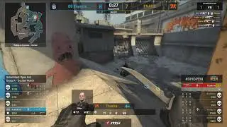 Flusha 1v4 against OG de_overpass | DREAMHACK OPEN FALL