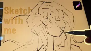 Sketch with me in procreate | Digital Art | 001