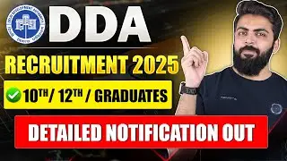 LATEST GOVERNMENT JOB RECRUITMENT 2025 | DDA New Vacancy 2025 | Age, Eligibility, Exam Pattern