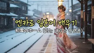 엔카로 일본어 배우기｜ 初雪のホーム (첫눈 내리는 플랫폼)｜雪の駅で思い出に寄り添う