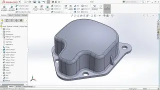 SolidWorks Cap with Surfaces