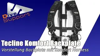 Tecline Backplate mit Komfort Harness | detaillierte Vorstellung und Erklärung | DiveSupport