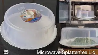 Microwave splatter free plastic lid Amazon | multipurpose food cover | 9.5 inch diameter xl food cov