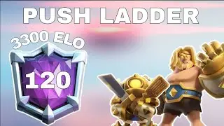 PUSH LADDER 3300+🏅 WITH HERO GIANT - CLASH ROYALE 