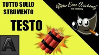 STRUMENTO TESTO IN GIMP - COME USARE STRUMENTO TESTO IN GIMP - GIMP TEXT TOOL