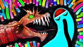 Slither.io - BOSS GIANT SNAKE vs. 13500 SNAKES! // Epic Slitherio Gameplay (Slitherio Funny Moments)